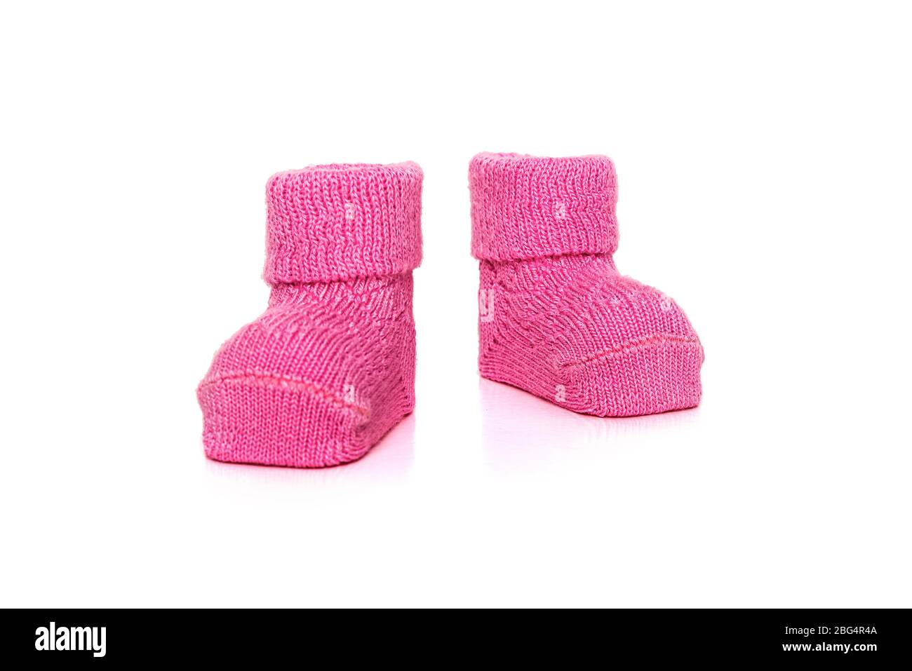 Children's pink shoes isolated Stock Photo