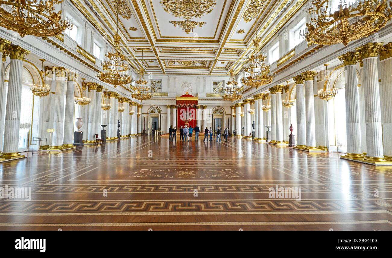The Great Throne Room Winter Palace Hermitage Saint Petersburg