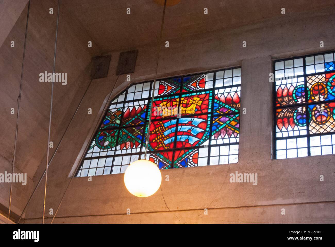 Stained Glass 1930s Architecture London Underground Uxbridge Station