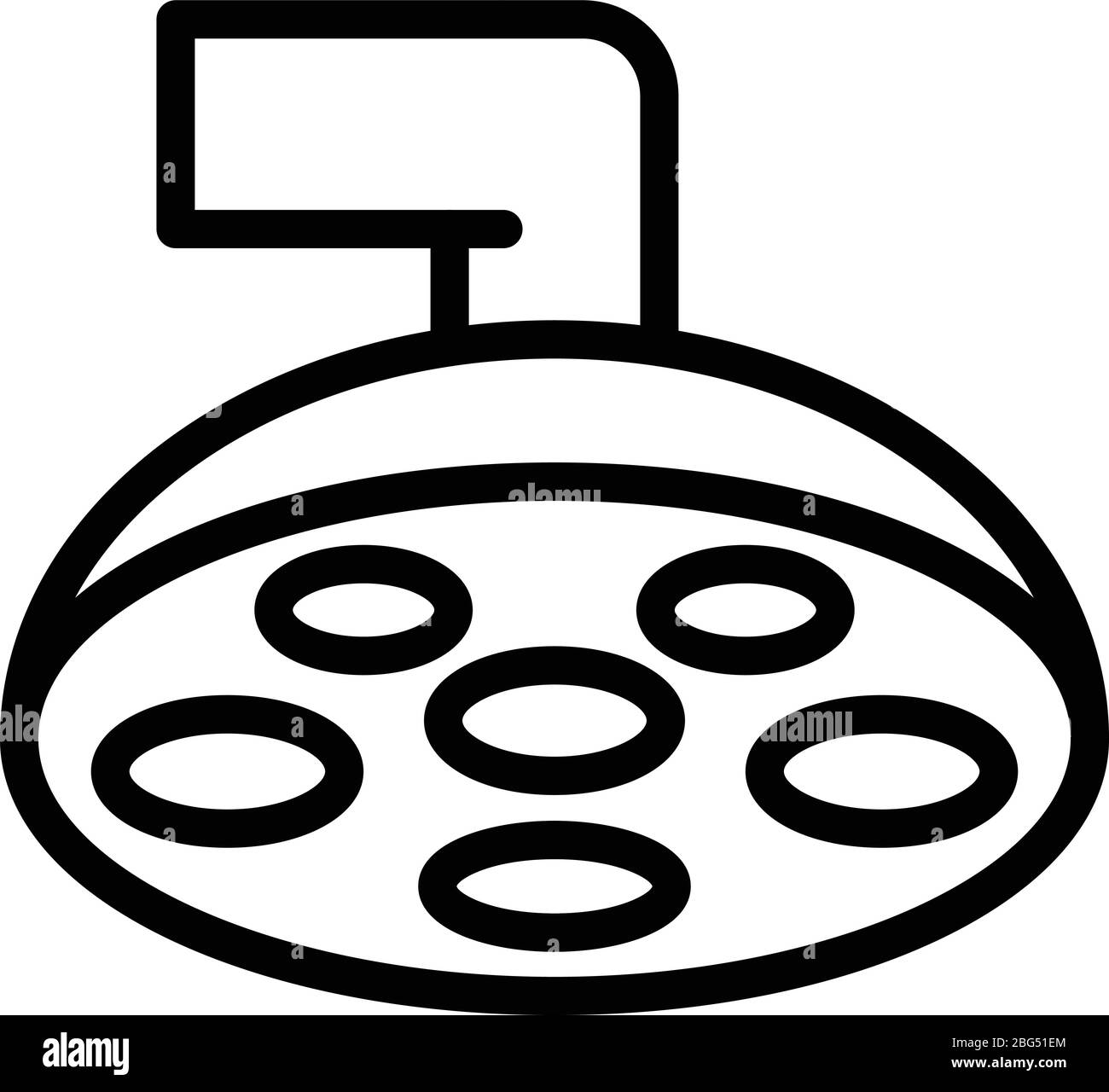 Laboratory medical lamp icon, outline style Stock Vector Image & Art