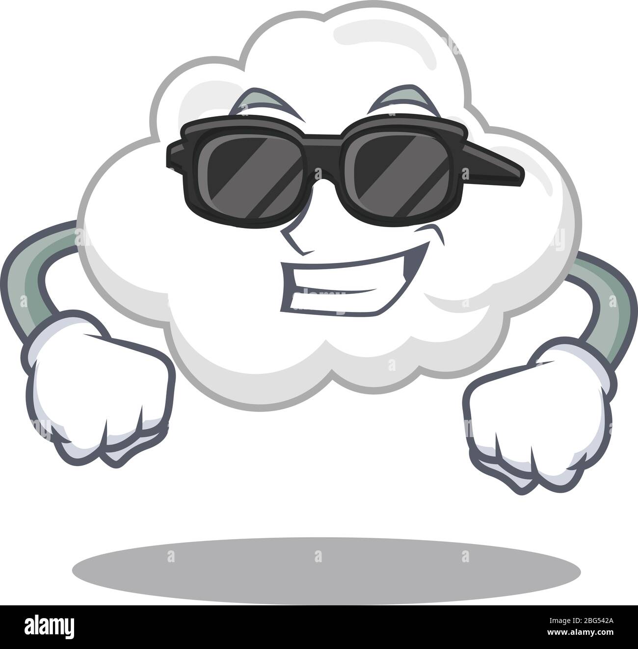 Cool white cloud cartoon character wearing expensive black glasses Stock  Vector Image & Art - Alamy