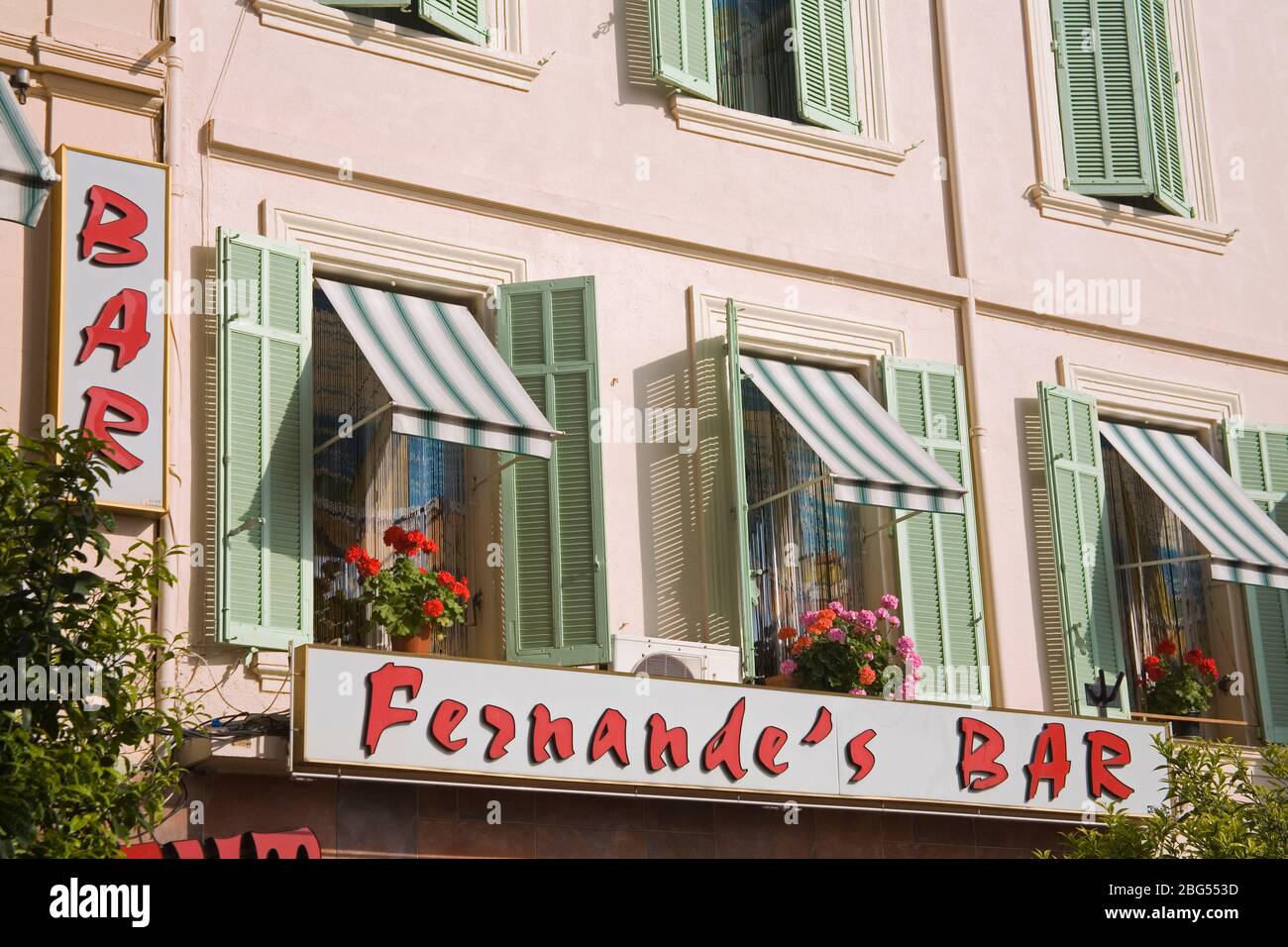 Fernande's Bar, City of Cannes, France Stock Photo Alamy