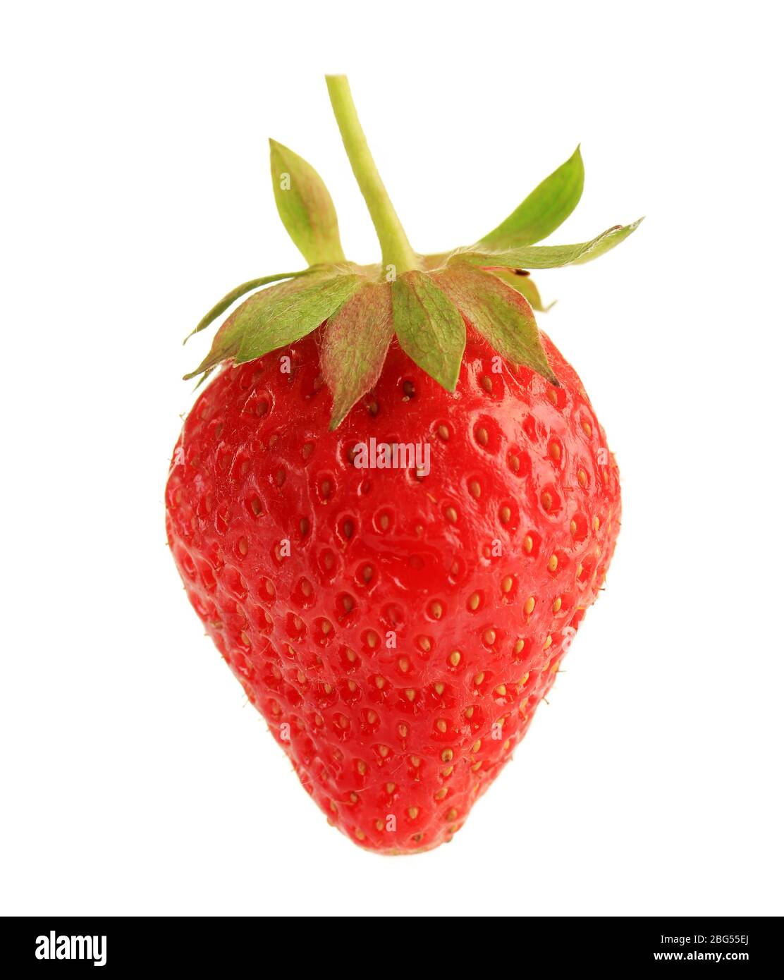 Ripe sweet strawberry, isolated on white Stock Photo - Alamy