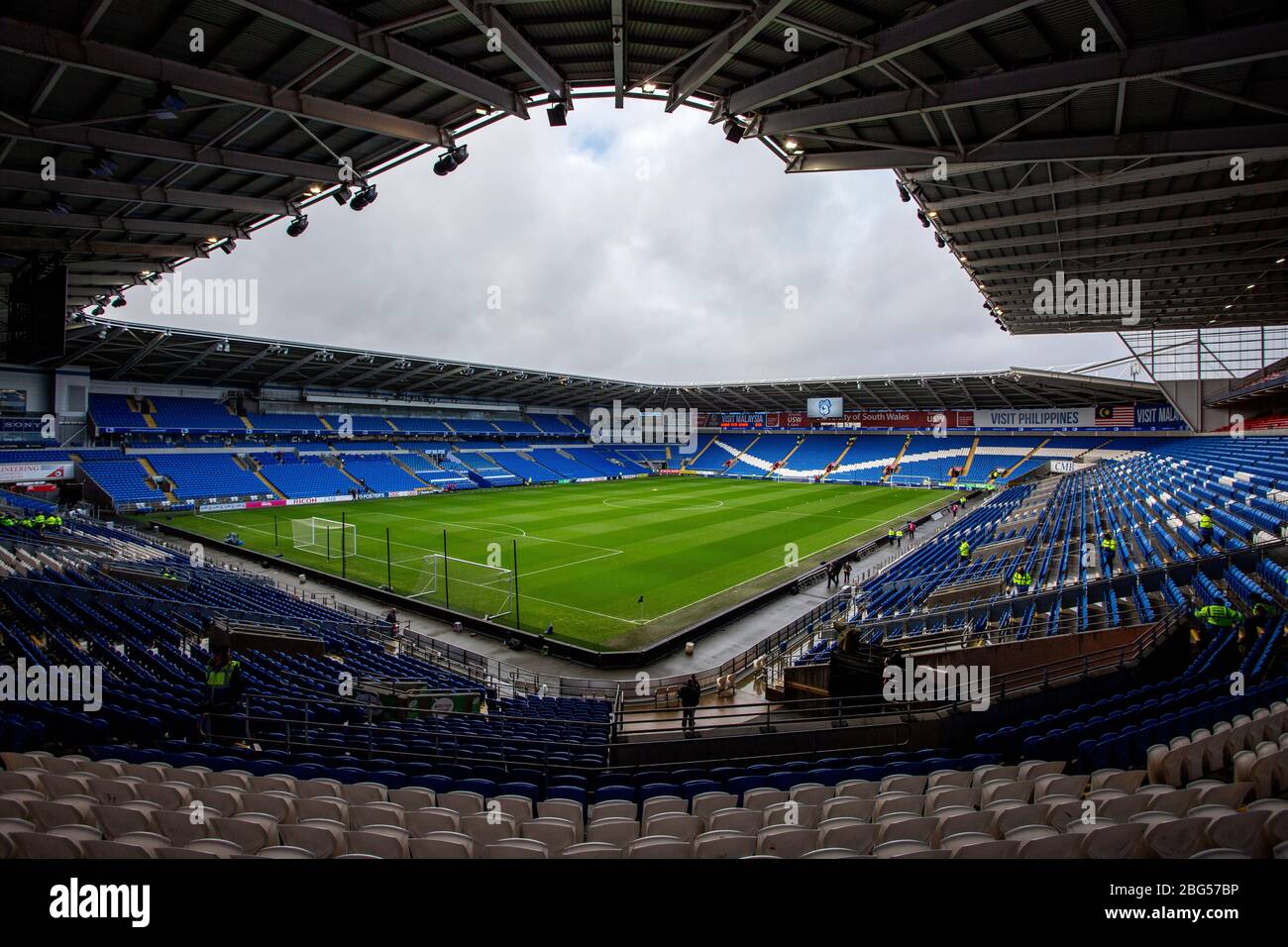 Download wallpapers Cardiff City Stadium, football stadium, grandstand,  Wales, United Kingdom, sports arena for desktop free. Pictures for desktop  free