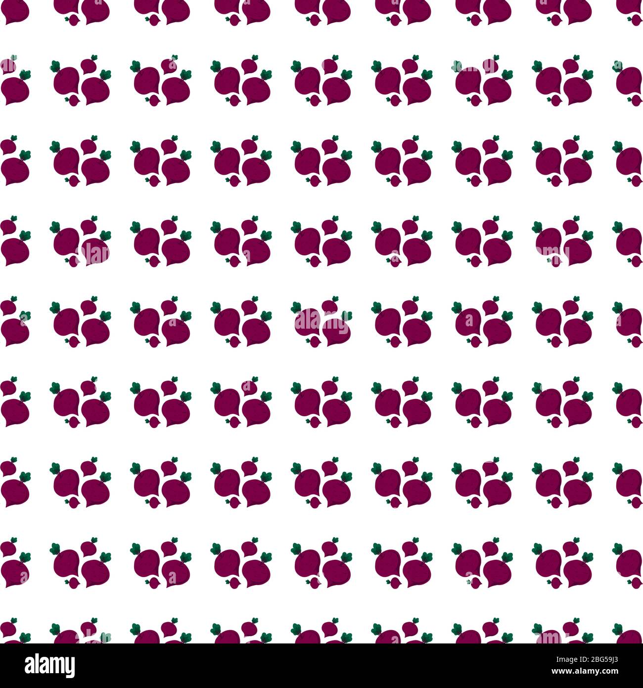 Beet wallpaper, illustration, vector on white background. Stock Vector