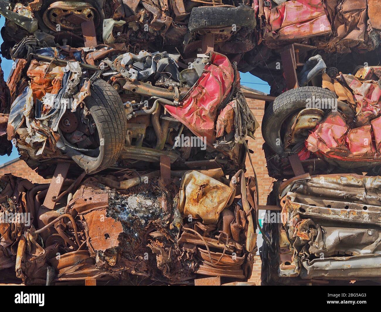 Scrap Metal Cars Stock Photo Alamy