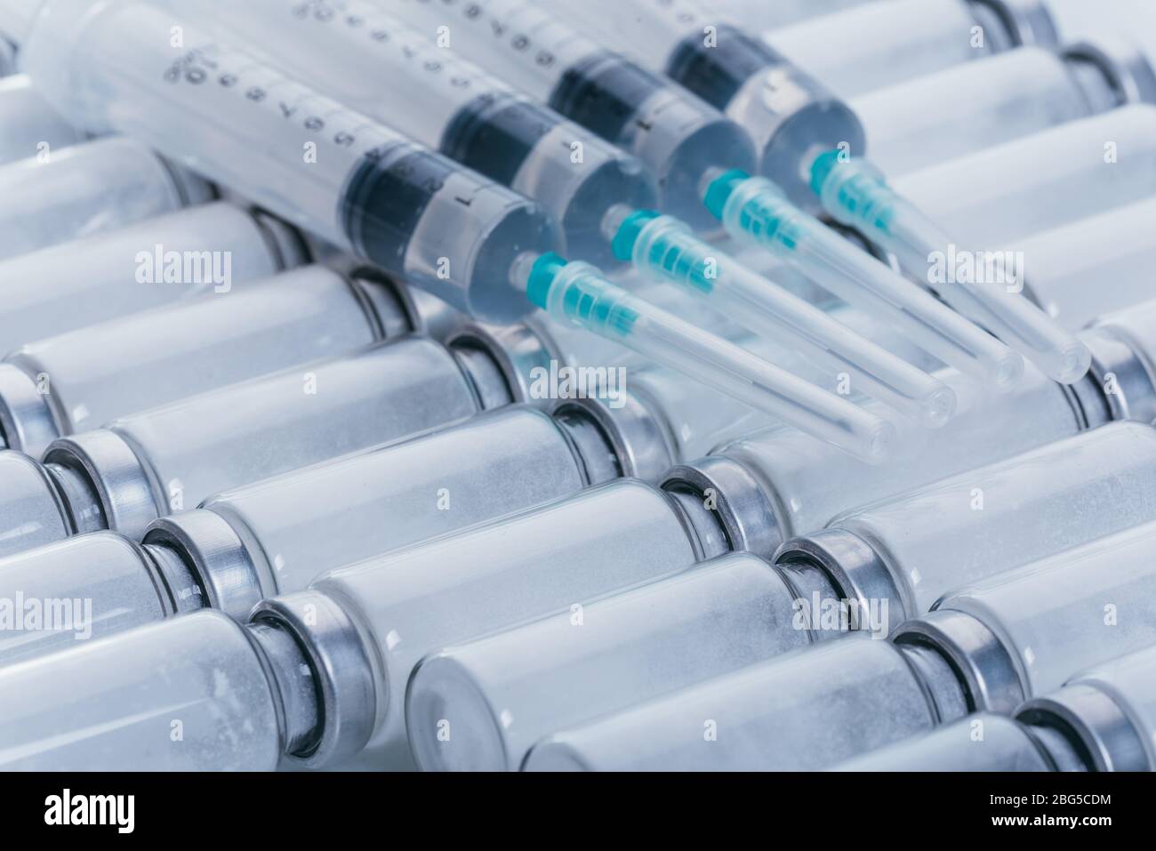 Medicine, Injection, vaccine and disposable syringe, drug concept