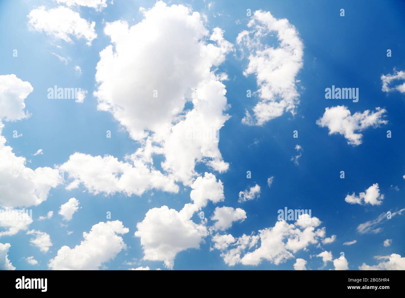 Blue sky background with clouds Stock Photo - Alamy