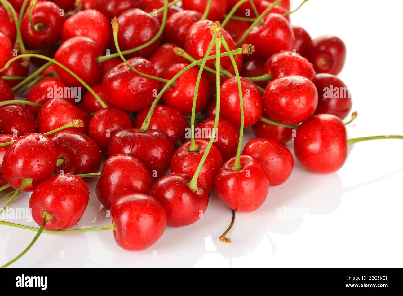 Image Ceri Cherry berries close up Stock Photo - Alamy