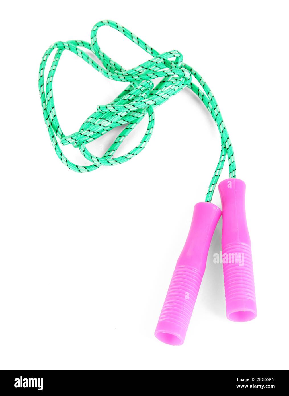 Skipping rope isolated on white Stock Photo - Alamy