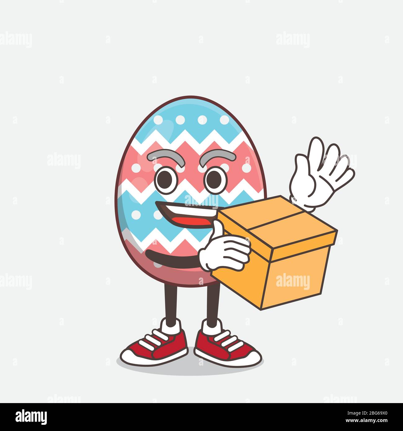 Illustration of Easter Egg Mascot Character Vector Stock Vector Image ...