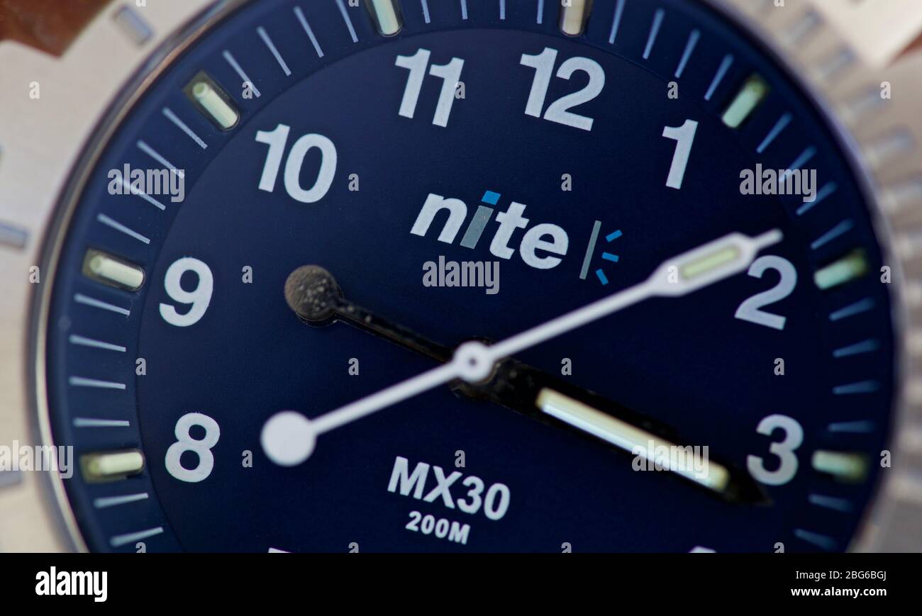 Nite MX30 watch Stock Photo