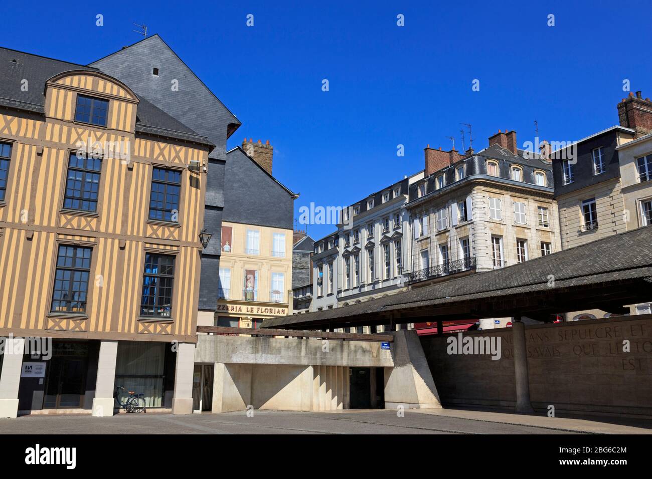Place du Vieux Marche, Old Town, Rouen, Normandy, France, Europe Stock Photo