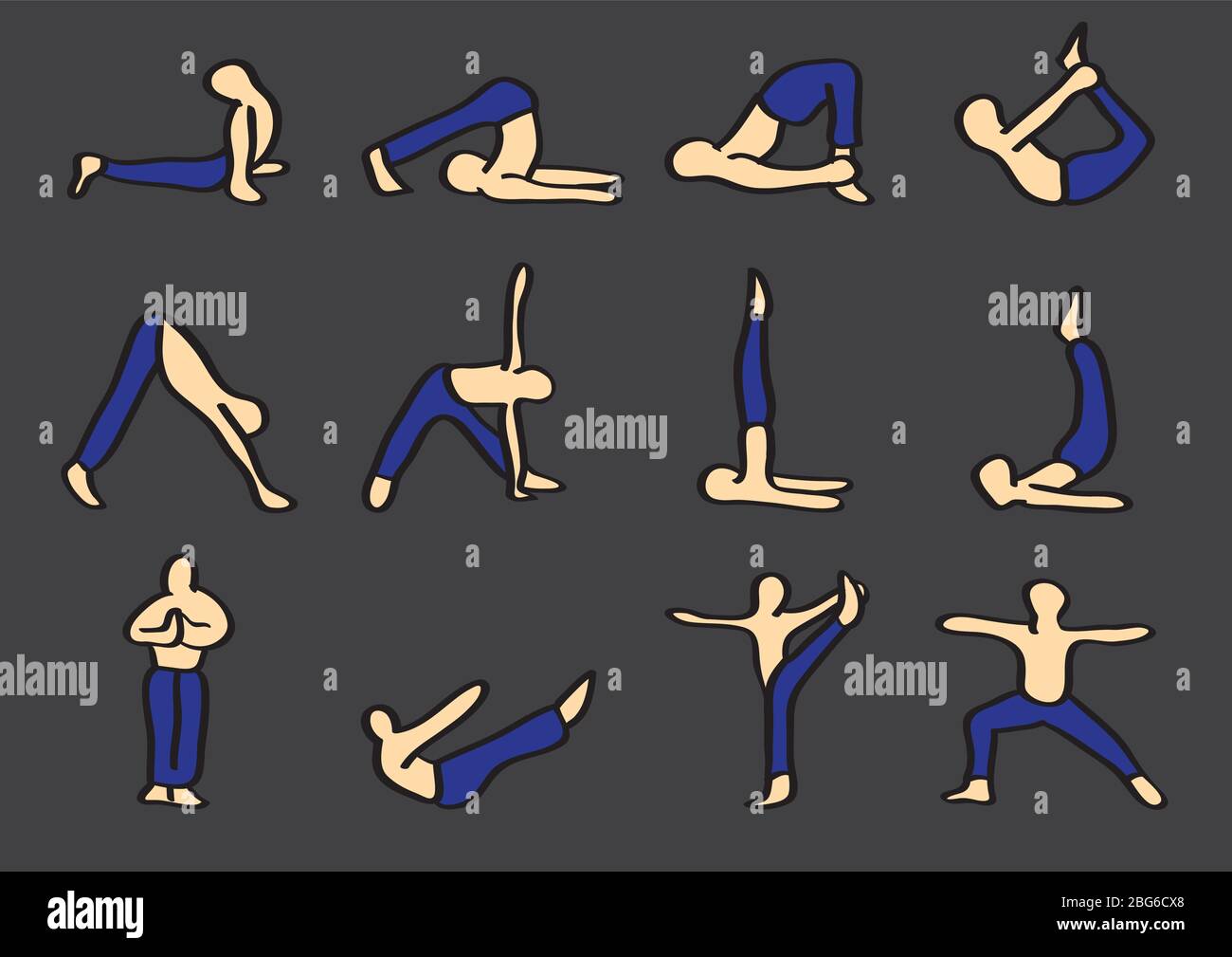 hatha yoga asana postures