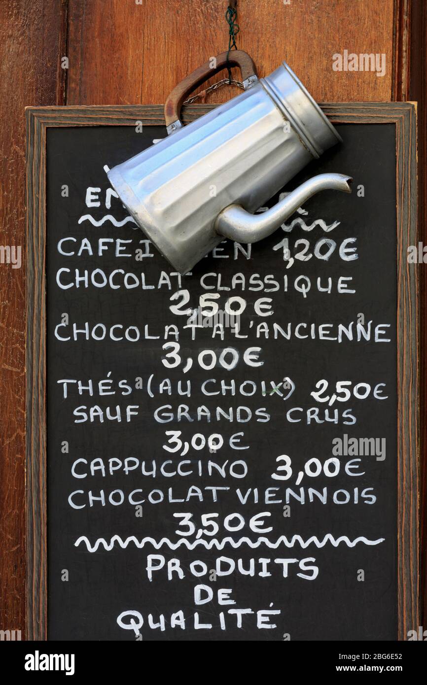 Tea Shop, , Rue Massacre, Old Town, Rouen, Normandy, France, Europe Stock Photo