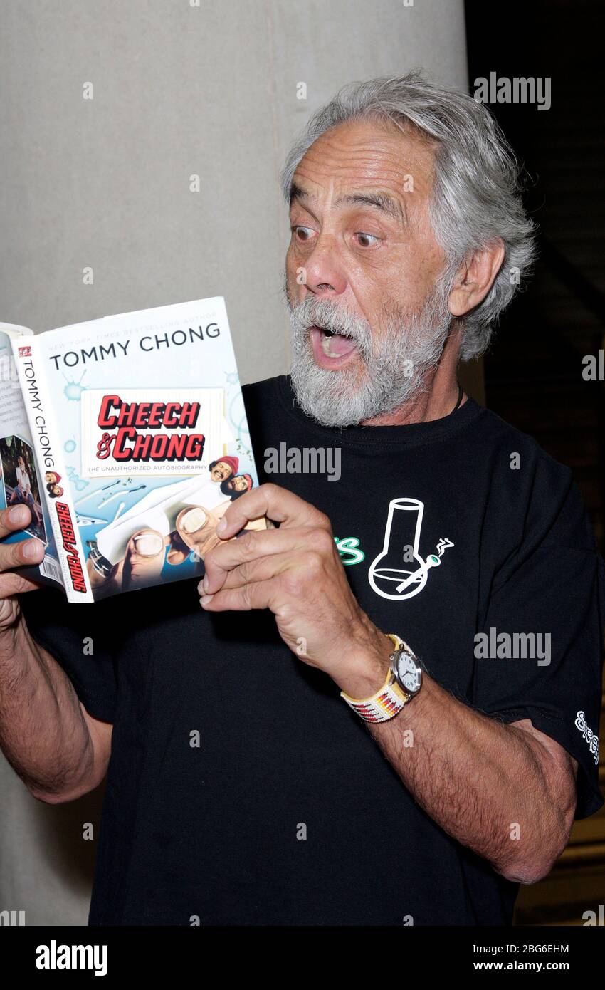 Tommy Chong pictured at 'Cheech & Chong: The Unauthorized Autobiography' book signing at the Free Library in Philadelphia, Pennsylvania on August 14, 2008.  Credit: Scott Weiner/MediaPunch Stock Photo