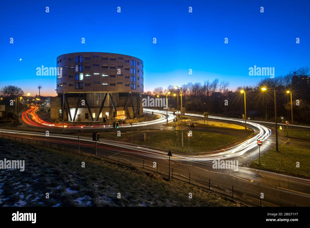 The old bus depot city centre flats / apartments at Kingsway Lancaster
