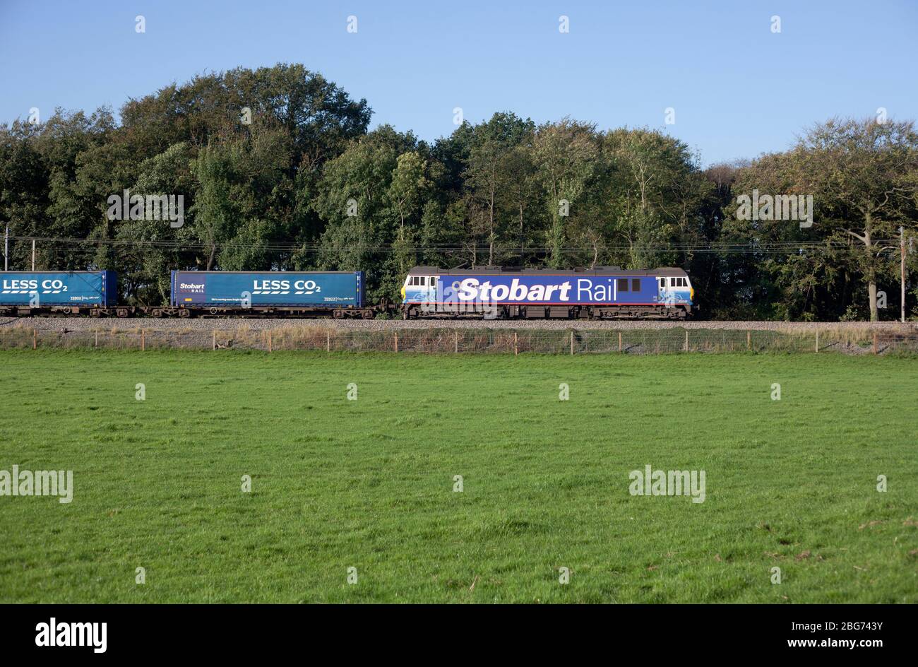 DB Cargo class 92 electric 92017 in Stobart Rail livery