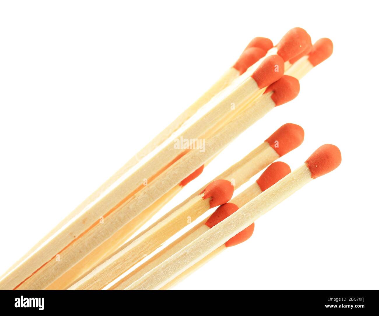 Long matches for fireplace, isolated on white Stock Photo Alamy