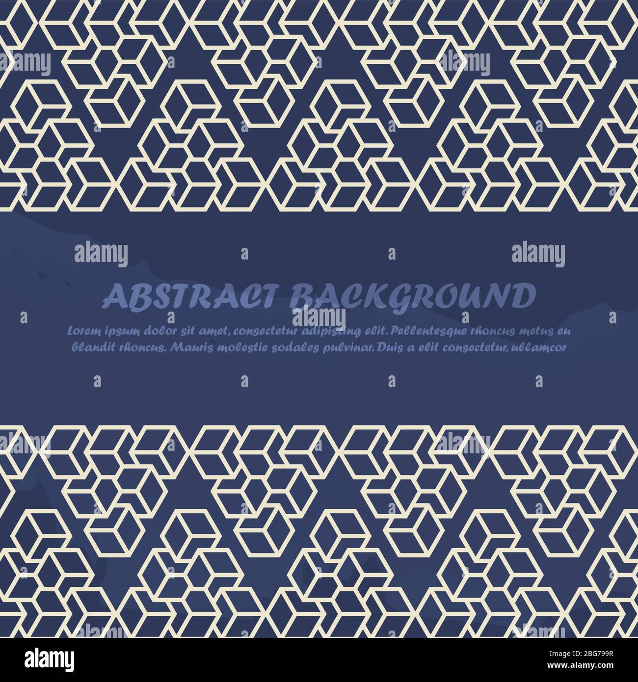 Abstract minimal style background pattern poster with line blocks. Vector illustration Stock Vector