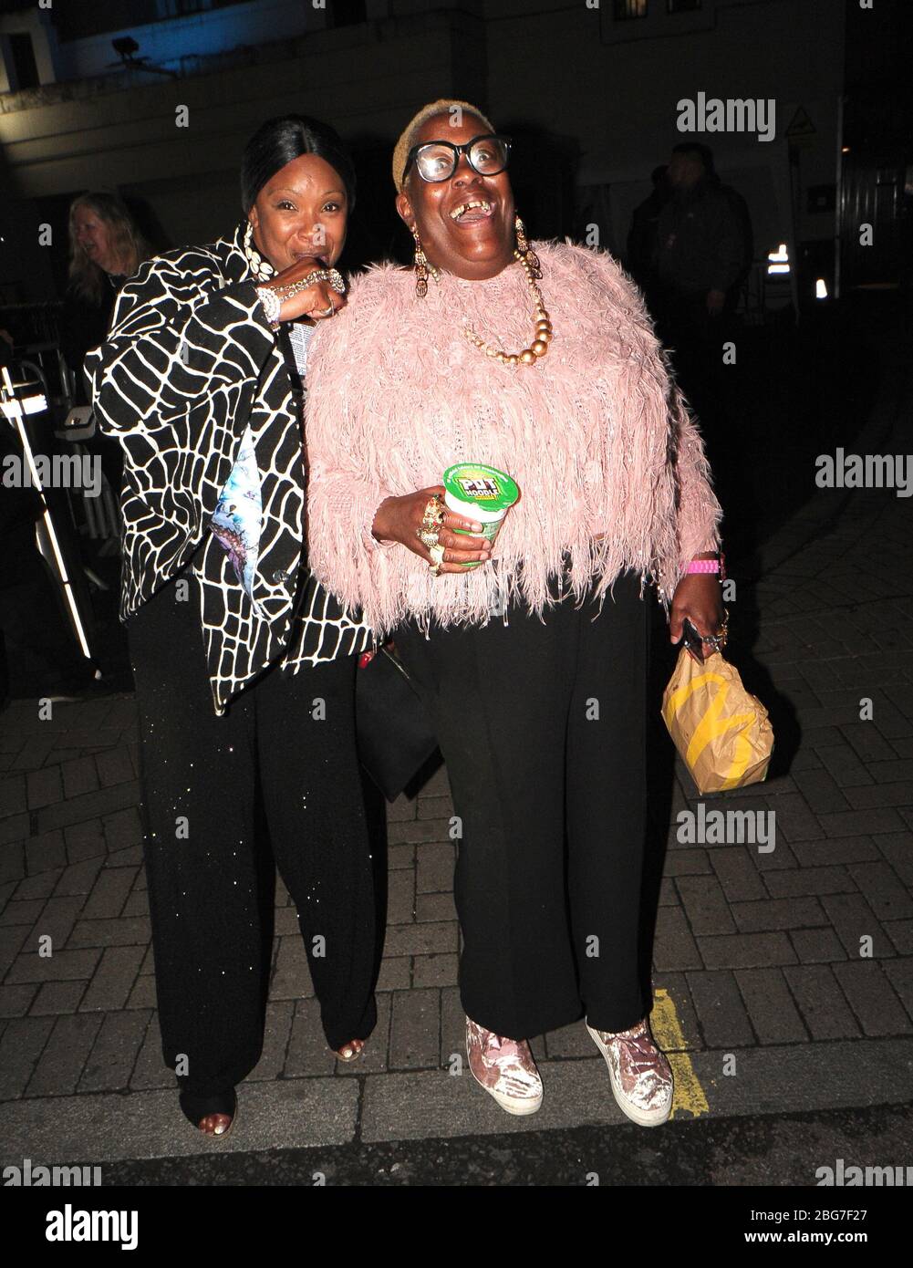 Sandra Martin and Sandi Bogle Leaving Britain's Got Talent semi Final