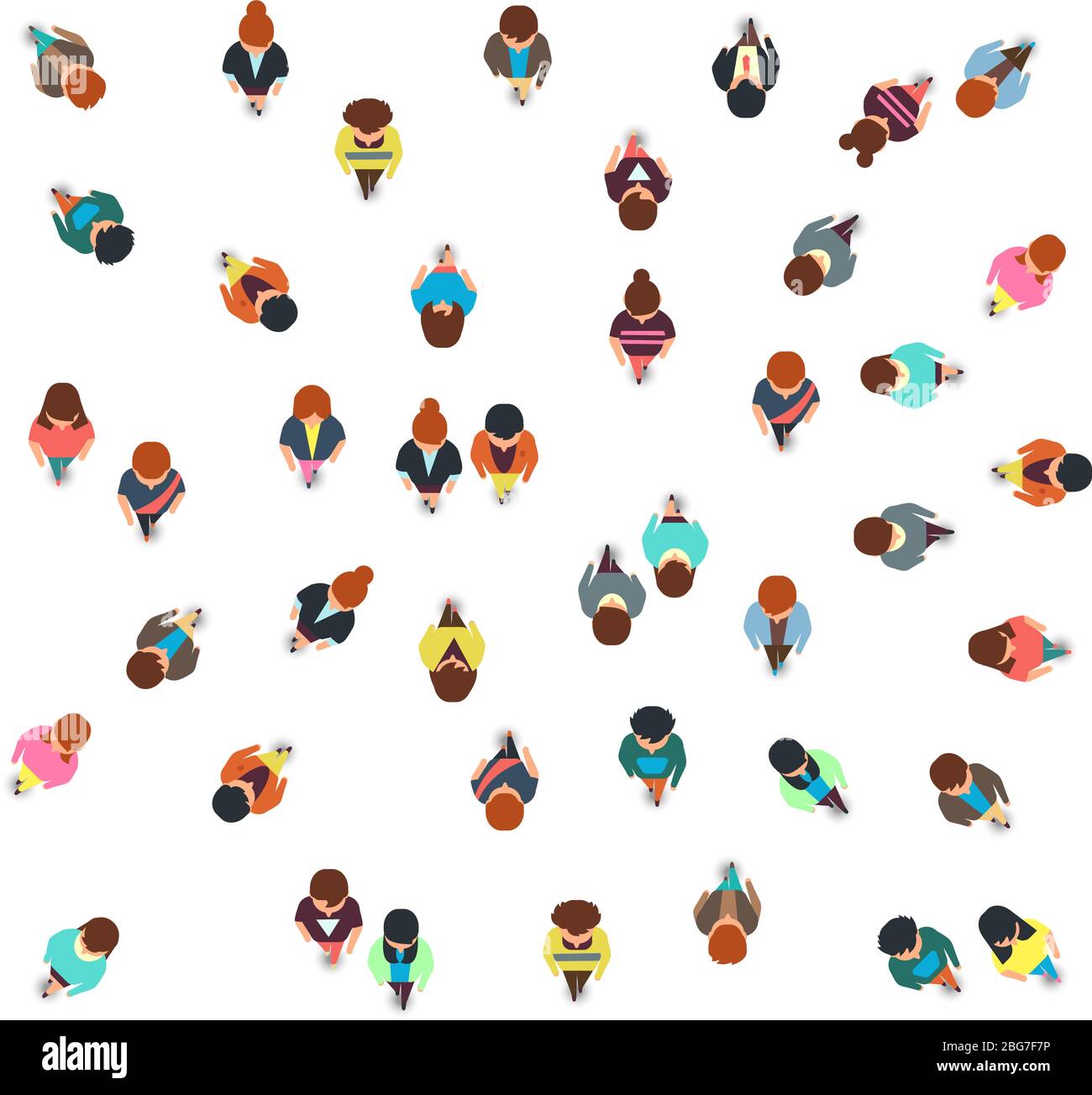 Gathering people group top view, walking men and women, social crowd vector  illustration isolated. People group top view, community human Stock Vector  Image & Art - Alamy