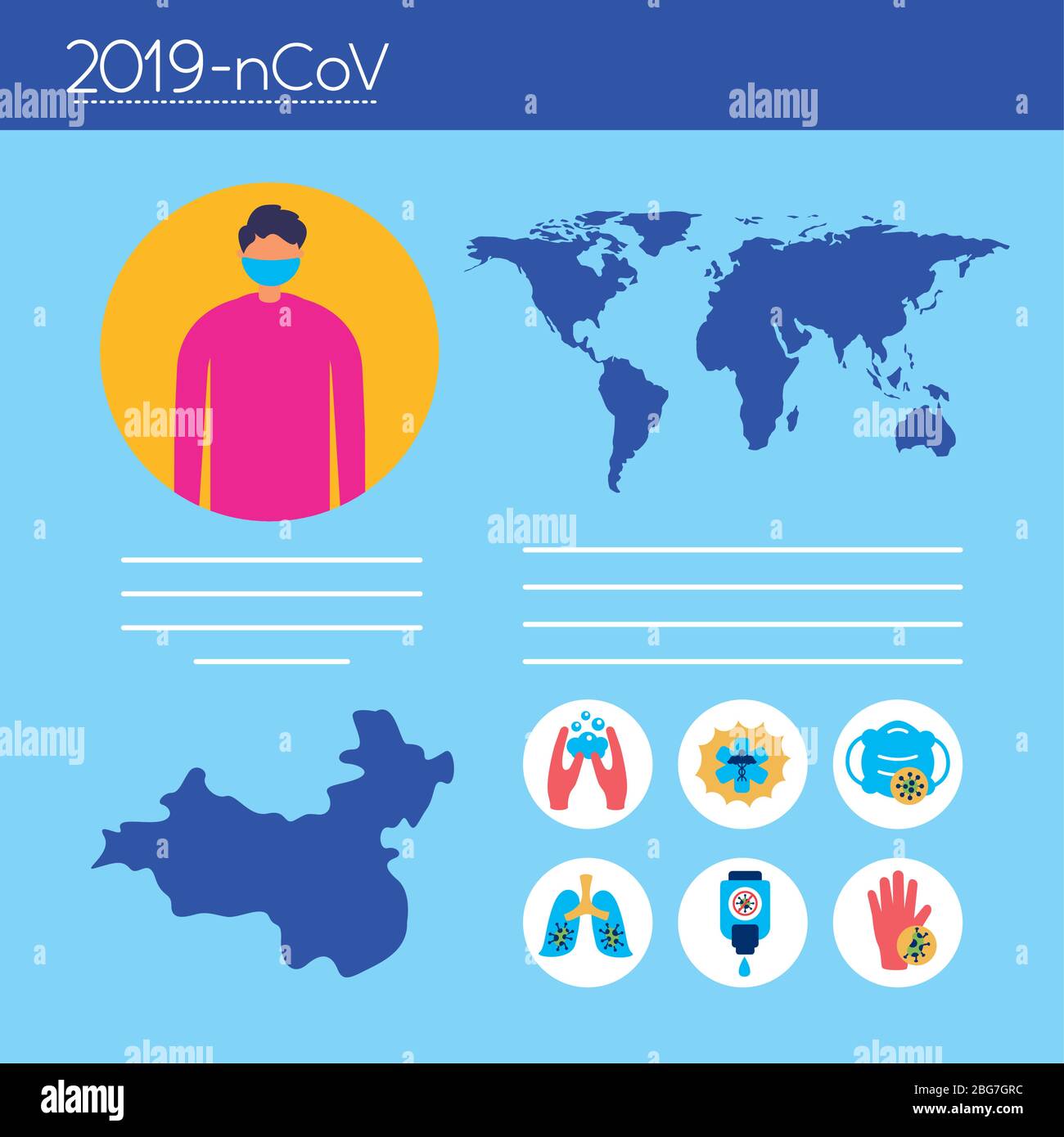 covid19 pandemic infographics with earth planet Stock Vector Image ...