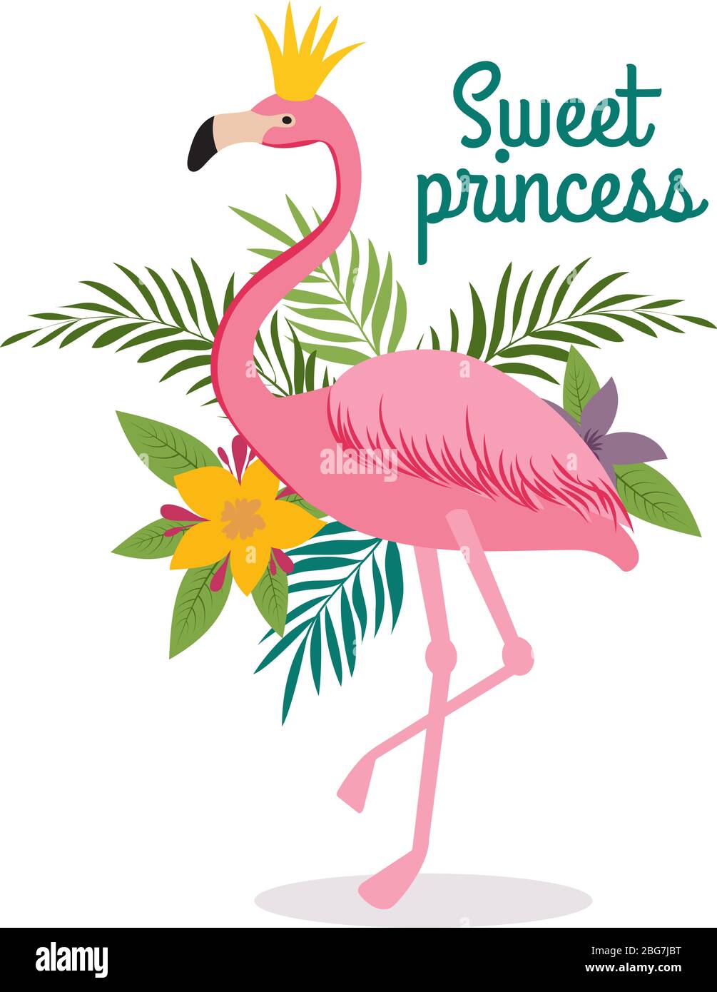 Illustration art flamingo Cut Out Stock Images & Pictures - Page 3 - Alamy