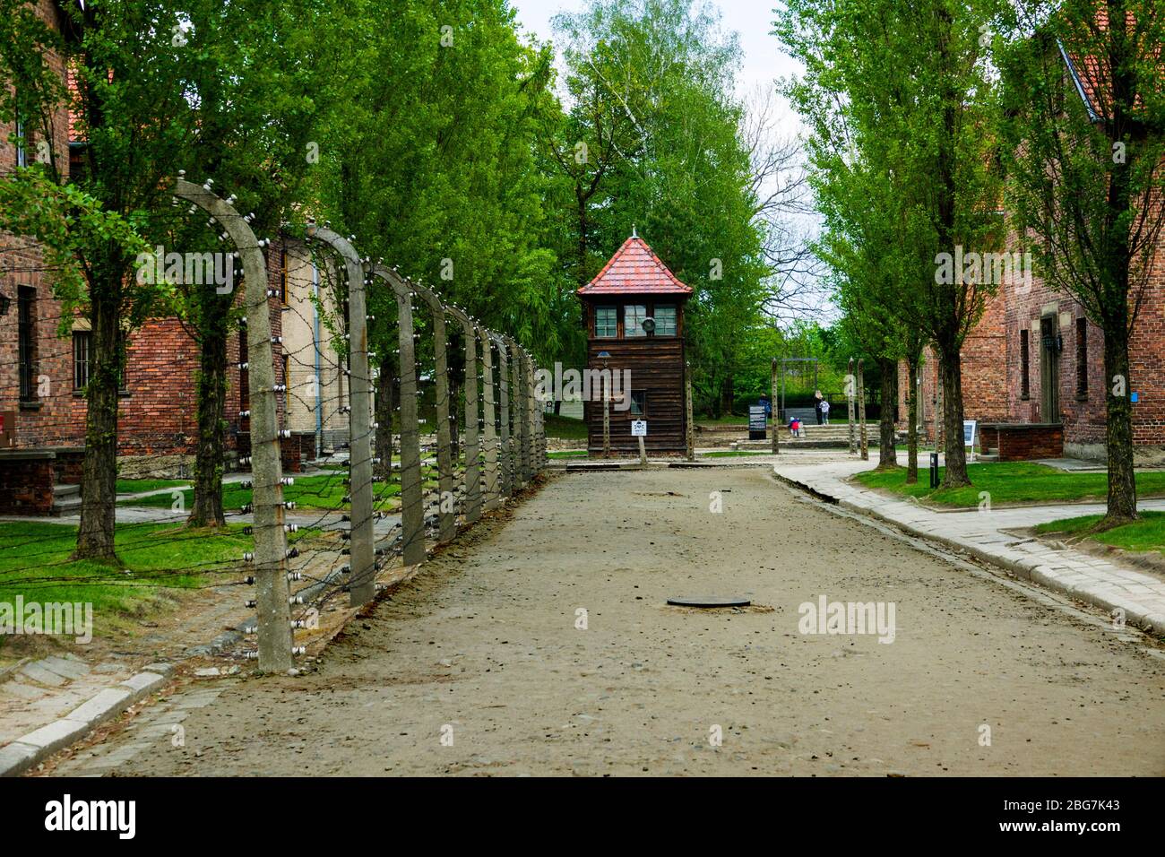 Auschwitz Birkenau Concentration Camp Oświęcim  Museum Southern Poland Europe EU UNESCO Stock Photo