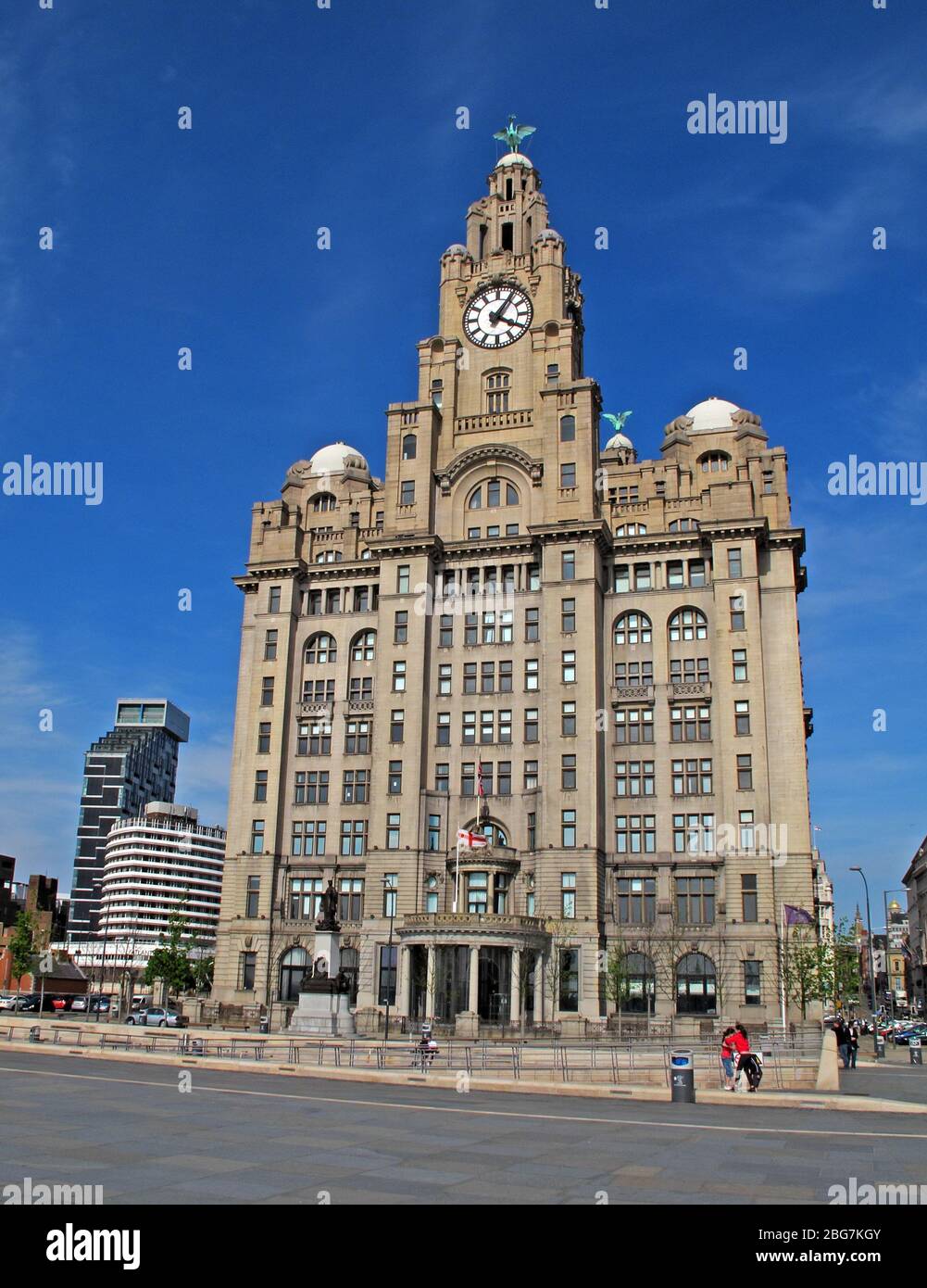 The Liver Insurance Building,Pierhead, Liverpool,Merseyside,England,UK, L3 1HU Stock Photo