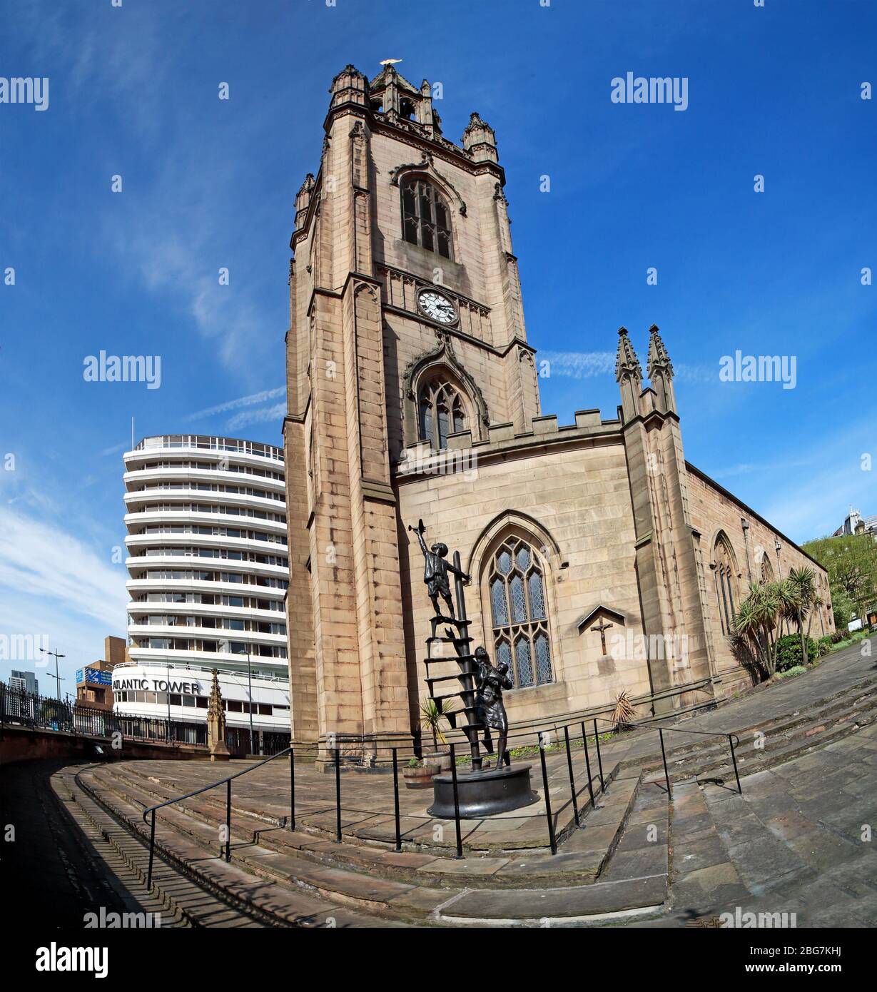 Liverpool Parish Church (Our Lady and Saint Nicholas), Mersey Waterfront, 5 Old Churchyard, Liverpool, Merseyside, England, UK,  L2 8GW Stock Photo