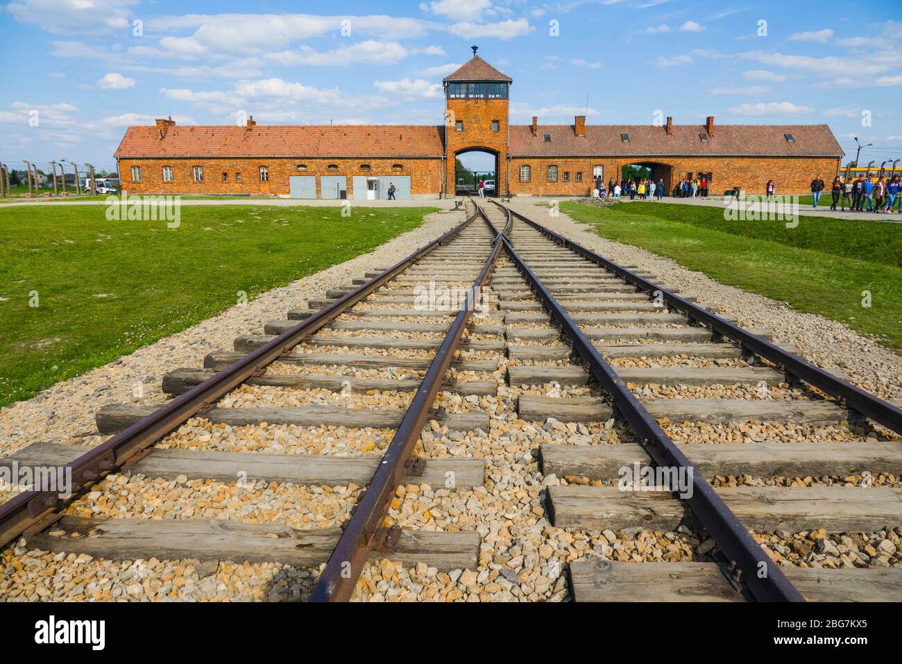 Train Tracks Auschwitz Birkenau Concentration Camp Oświęcim Museum
