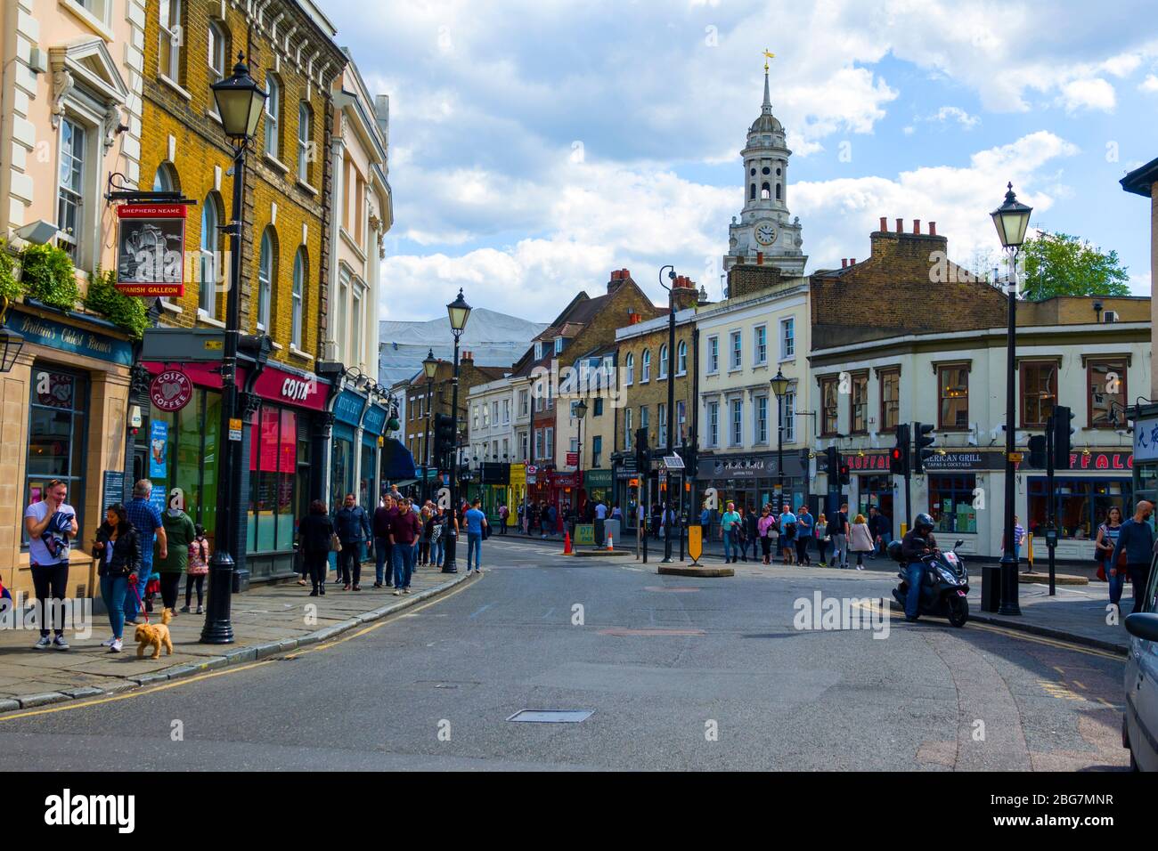 Town of Greenwich England Prime Meridian Zero Longitude Hemispheres London UK Europe EU Stock Photo