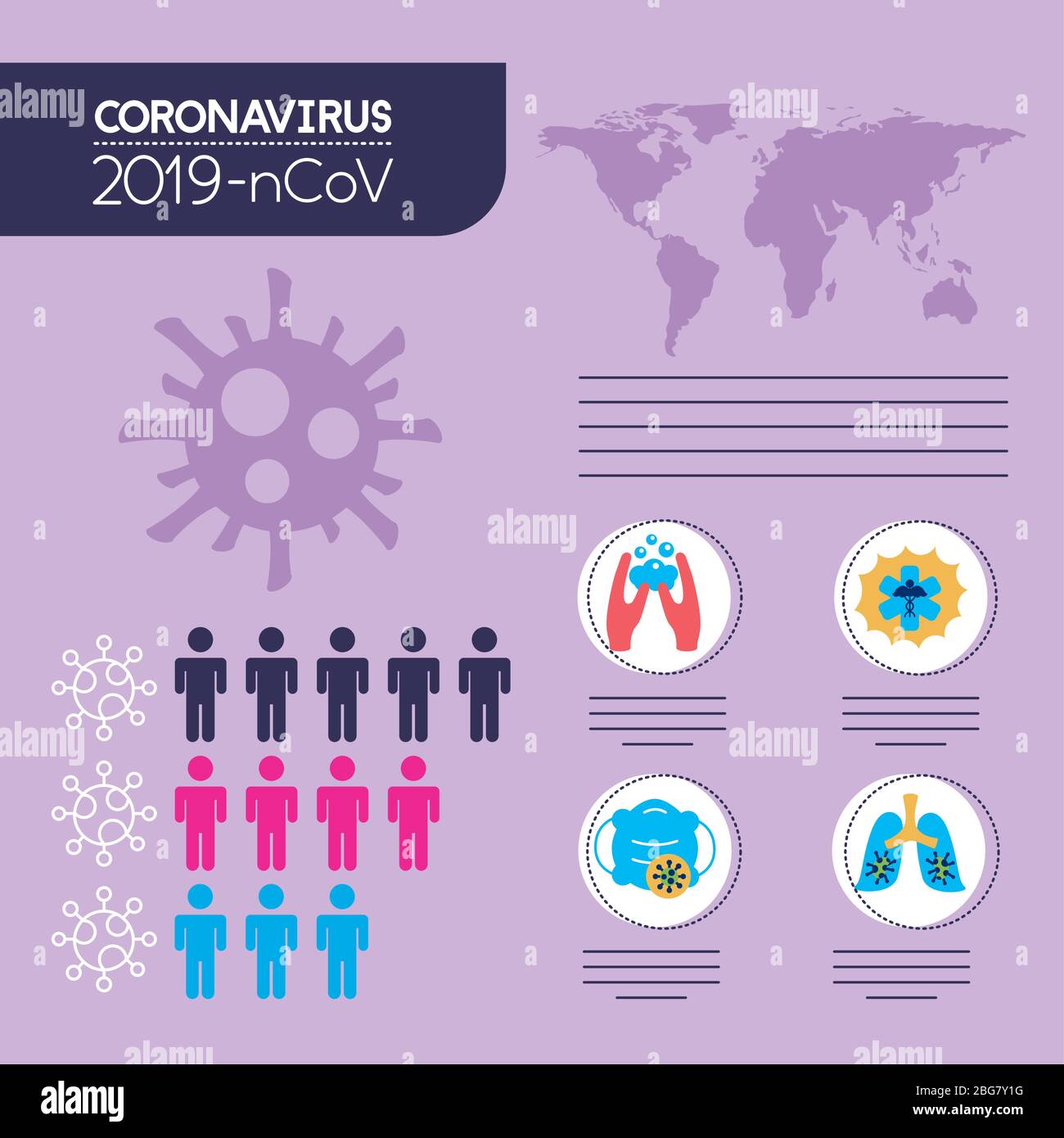covid19 pandemic infographics with earth planet Stock Vector Image ...