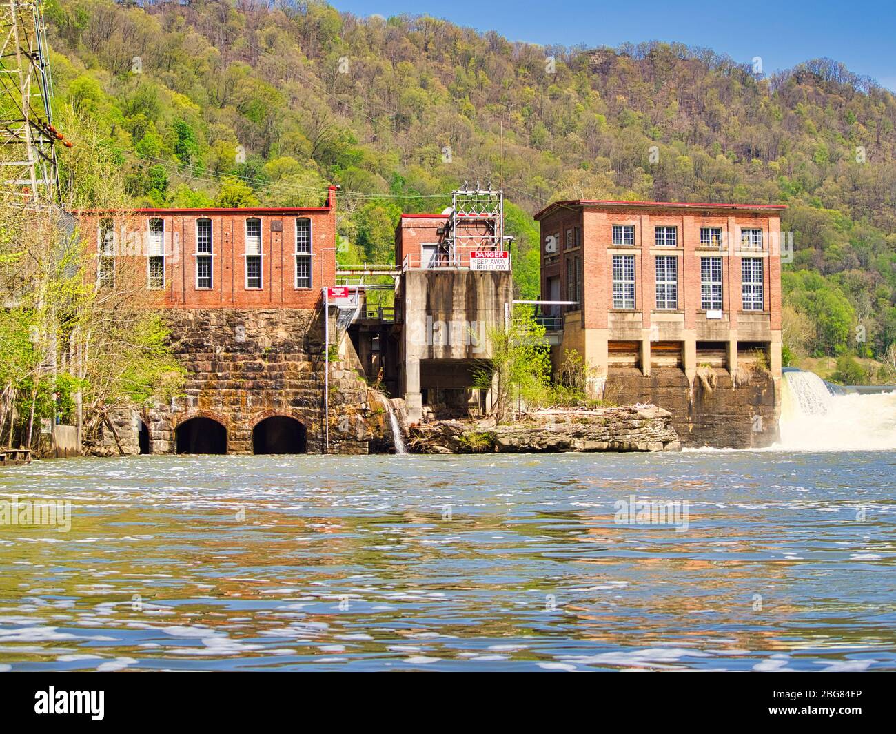 hydro electric power plant located in Gauley Bridge WV USA Stock Photo