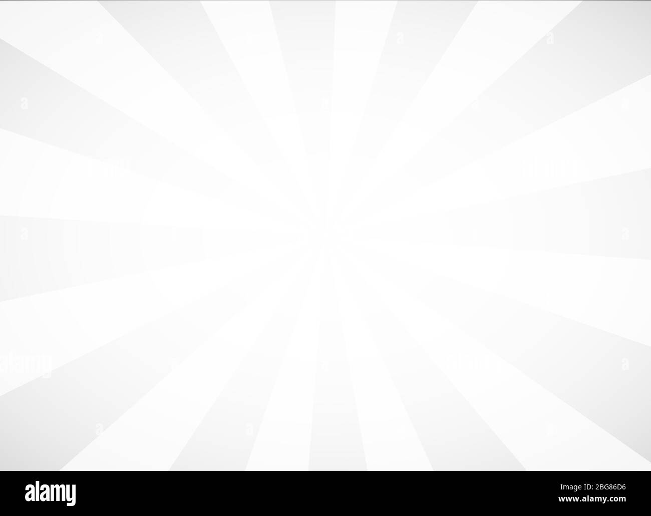 White Background with Bright glow at center for copy space - Sunburst