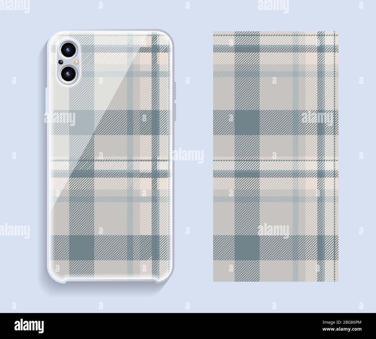Smartphone cover design vector mockup. Template geometric pattern for ...