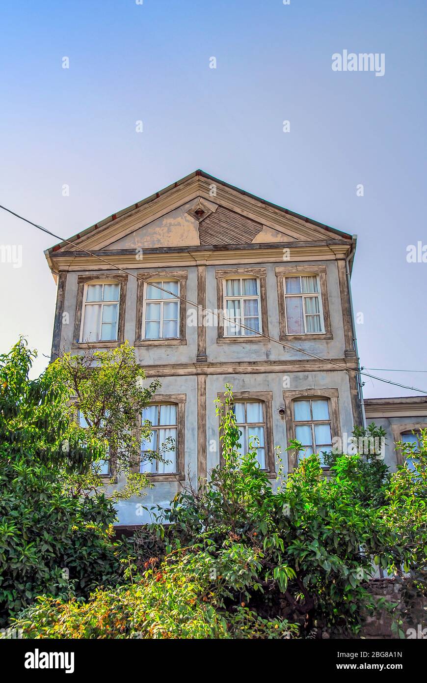 Akcaabat, Trabzon, Turkey, 26 June 2008: Historical Buildings Stock Photo