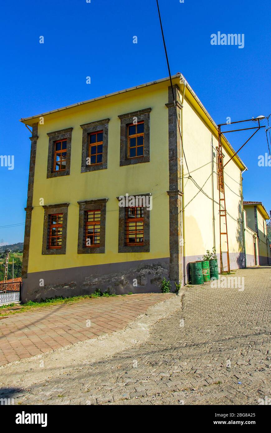 Akcaabat, Trabzon, Turkey, 26 June 2008: Historical Buildings Stock Photo