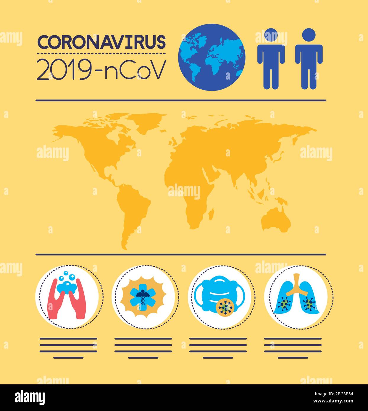 covid19 pandemic infographics with earth planet Stock Vector Image ...