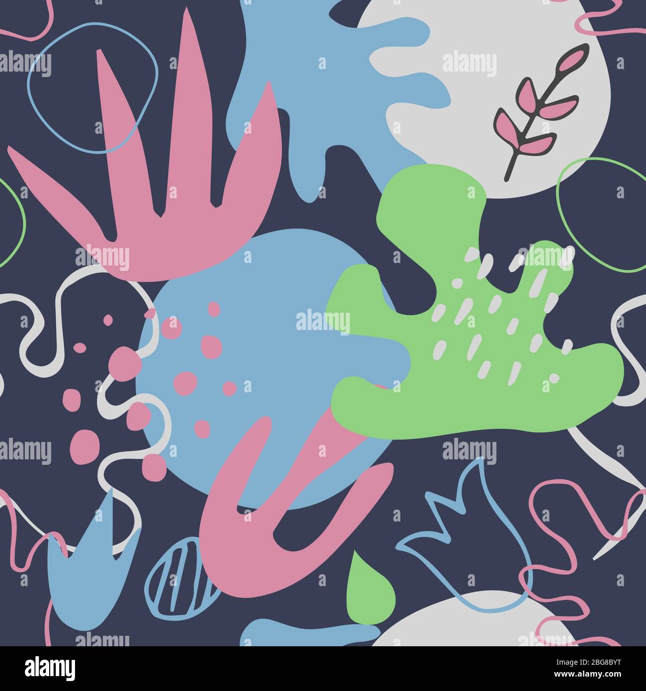 wallpapers Organic Shapes In Nature https www alamy com seamless hand drawn abstract pattern with organic shapes nature background with doodle forms vector art image354226876 html