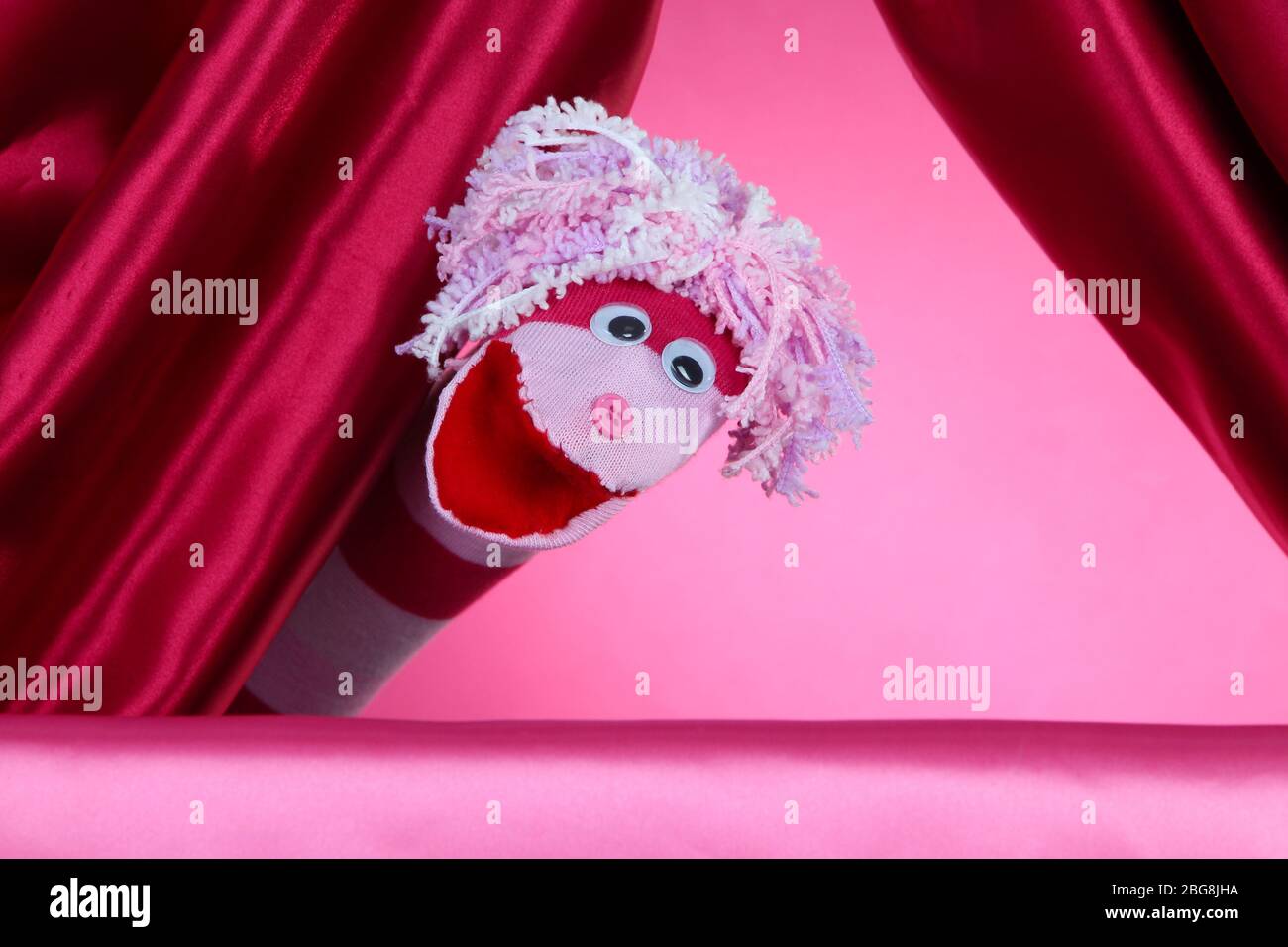 Hand puppet homemade theatre hi-res stock photography and images - Alamy