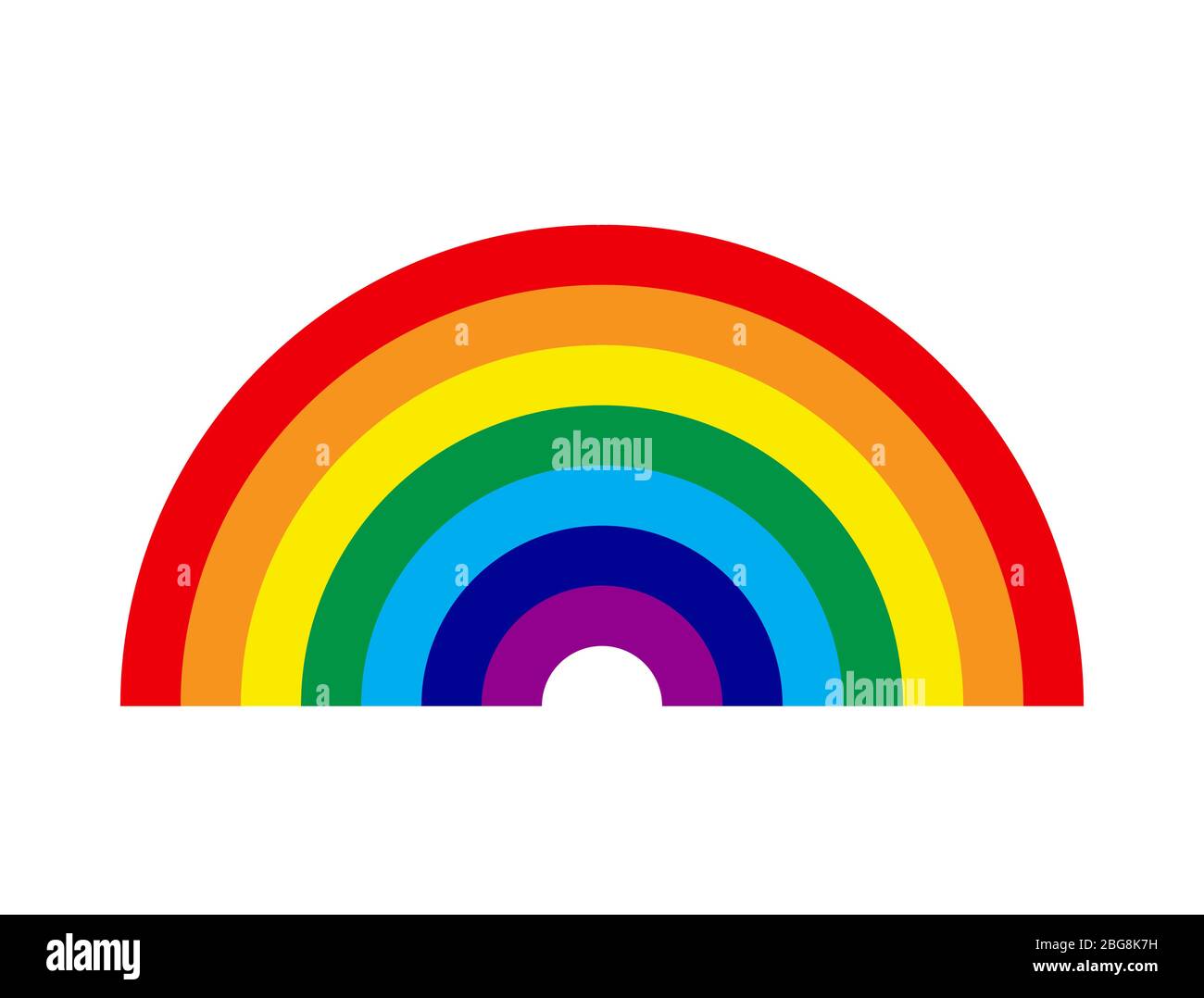 Rainbow Icon. Vector Illustration  Stock Vector