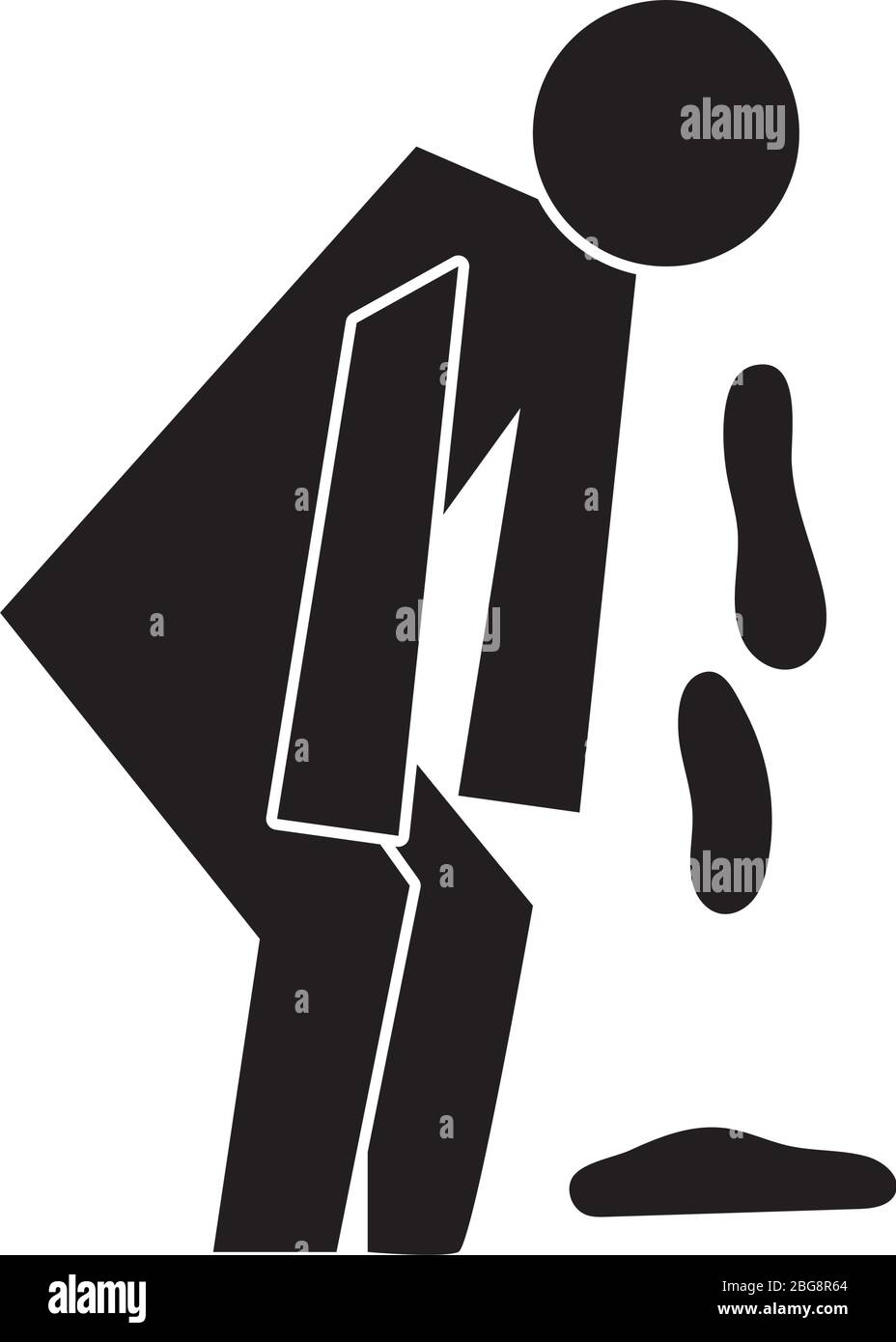 human figure throwing up health pictogram silhouette style Stock Vector Image & Art Alamy