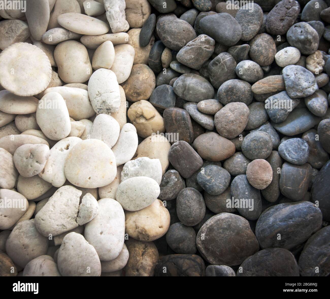 abstract two tone of stone for decoration Stock Photo