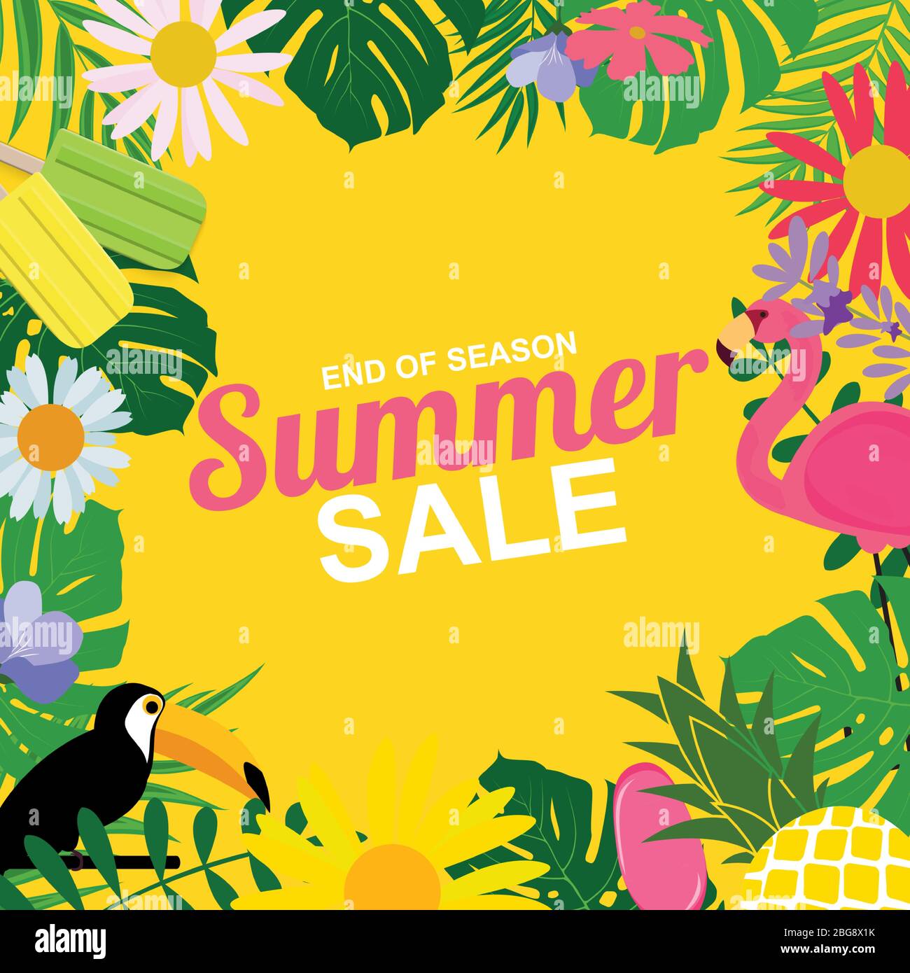 Abstract Summer Sale Background. Vector Illustration Stock Vector Image ...