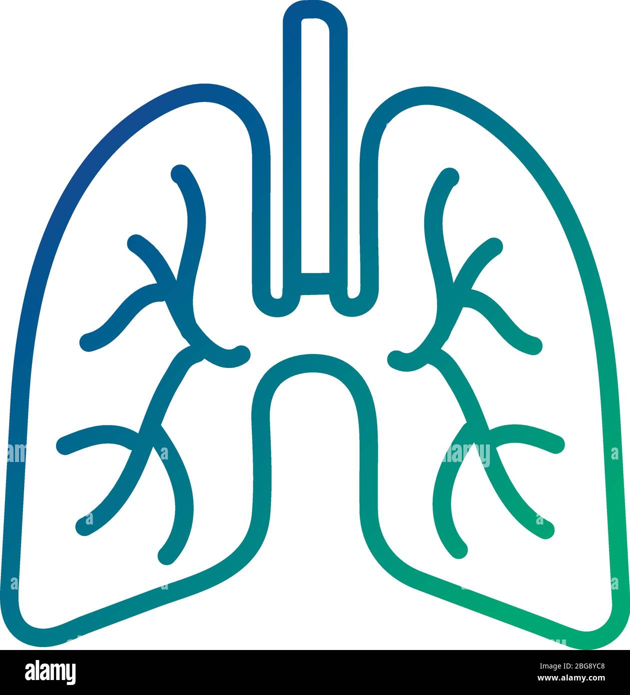 human lungs line style icon Stock Vector Image & Art - Alamy