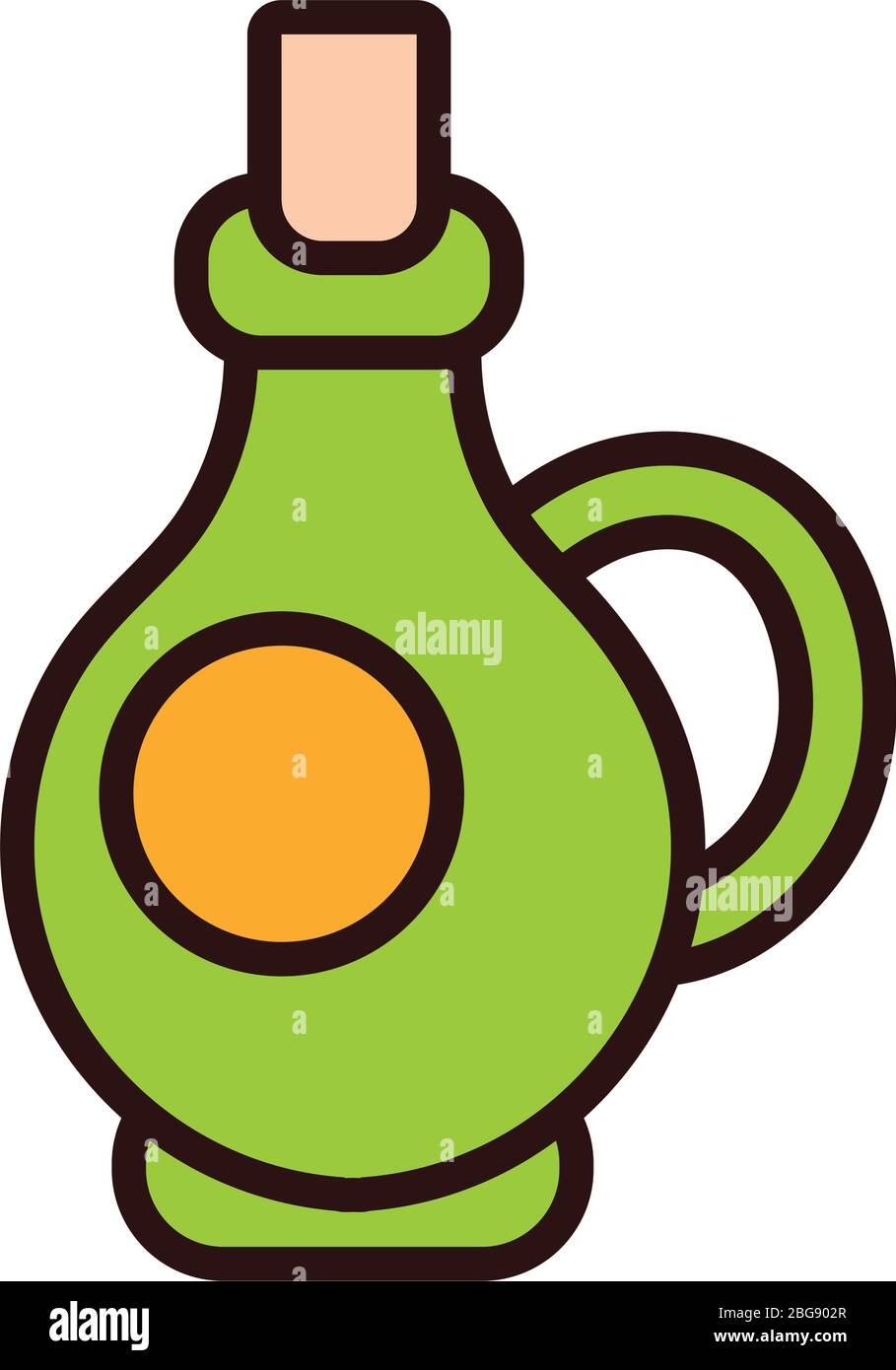 oil jar line and fill style Stock Vector Image & Art Alamy