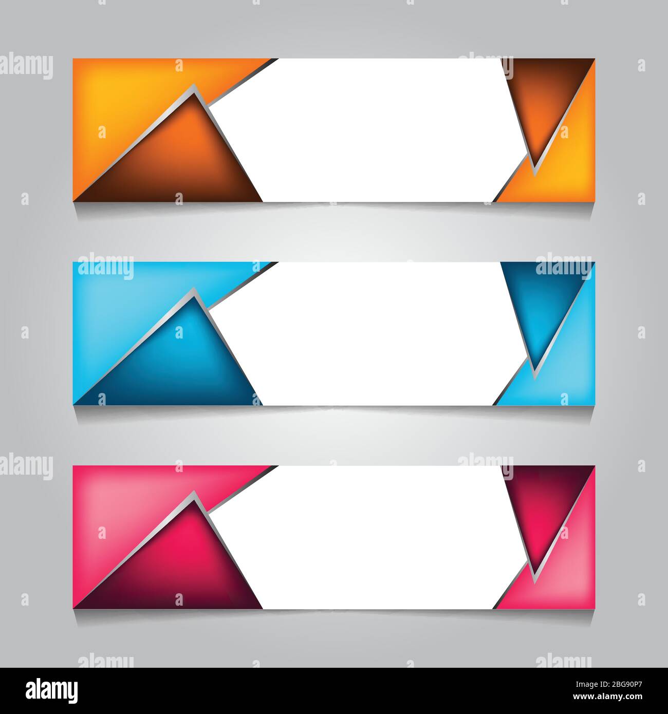 horizontal geometric corporate web banner template. for print or promotion  product sale. vector illustration Stock Vector Image \u0026 Art - Alamy, image size:1300x1390