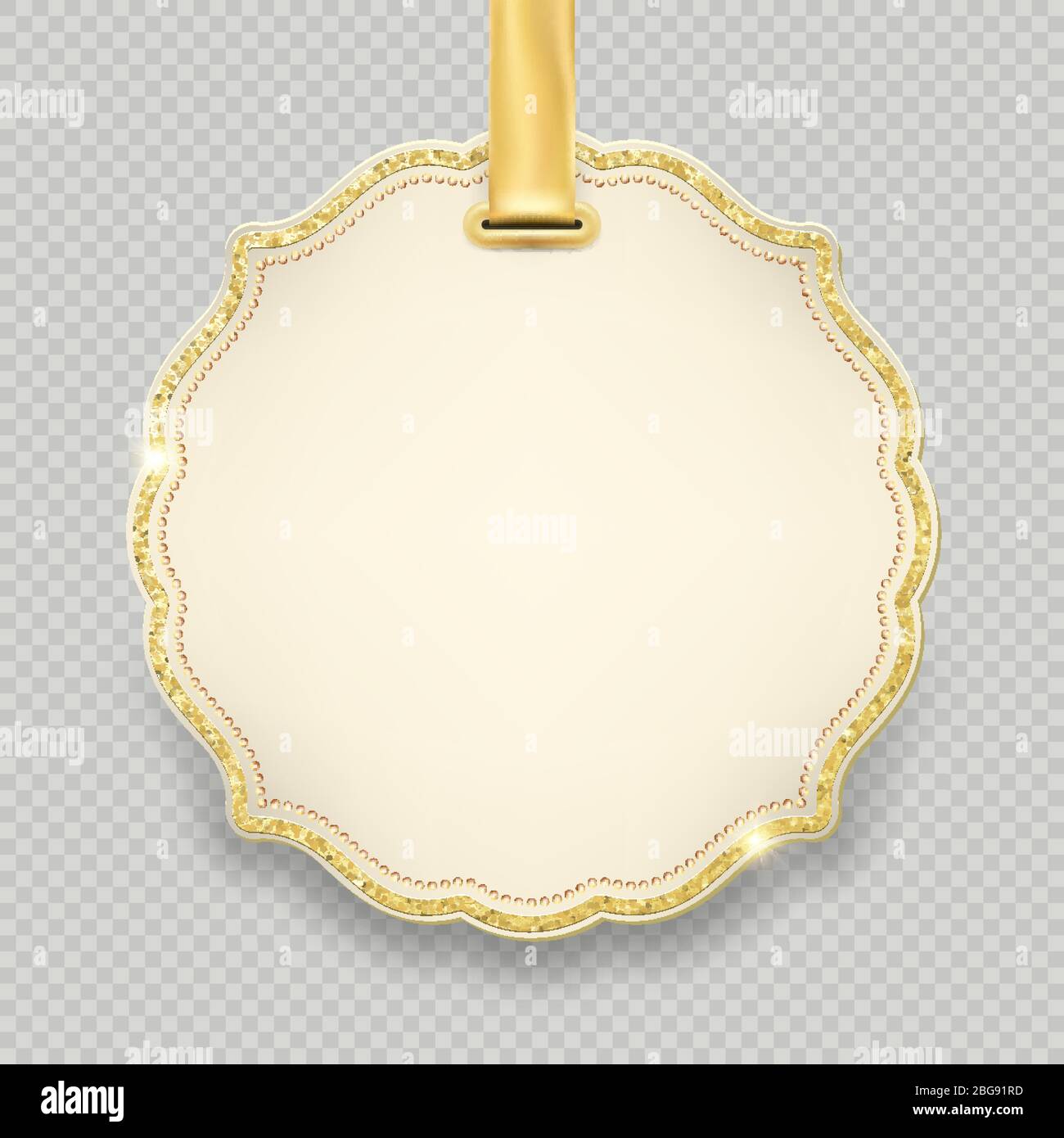 Template label, tag frame decoration for Christmas and New Year holiday sale shopping promotion. Isolated on transparent background. EPS 10 Stock Vector